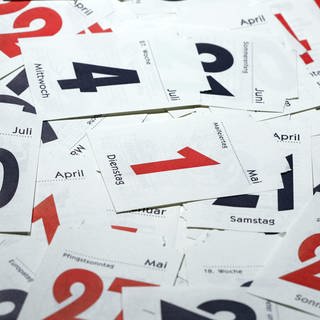 SWR1 Leute nach Datum (Foto: Abgerissene Kalenderblätter)