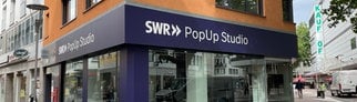 Das SWR PopUp Studio in der Mainzer Innenstadt ist fast fertig. Es öffnet von 2. Juni bis 18. Juli 2025 für Live-Nachrichten, Diskussionen, Workshops und Konzerte