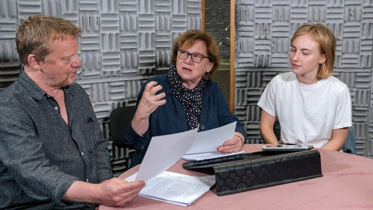 Werner Wölbern, Imogen Kogge und Elisa Schlott (Foto: SWR, Christian Koch) Werner Wölbern, Imogen Kogge und Elisa Schlott