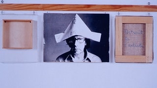 Selbstporträt, Kunstwerk des französischen Künstlers Robert Filliou, 1973