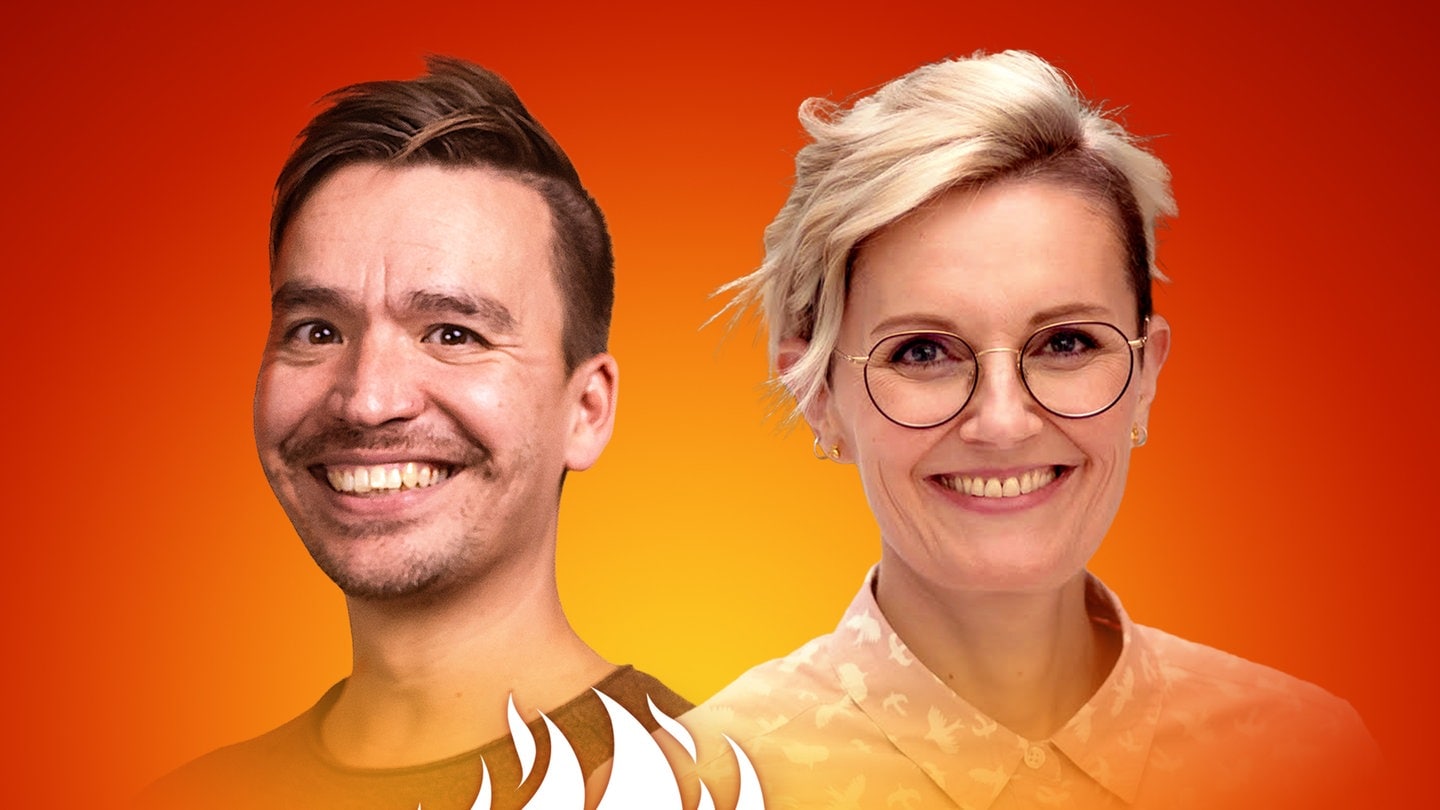 Isabell Probst und Bob Blume auf dem Podcast-Cover von 
